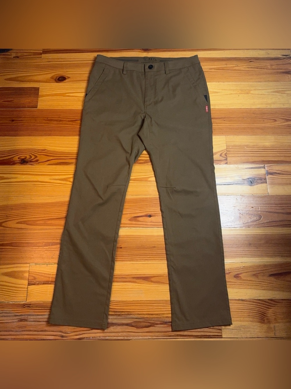 KETL Pants Men's XL 34x33 Tomfoolery Chino Travel Pants Straight Fit Stretch NWO